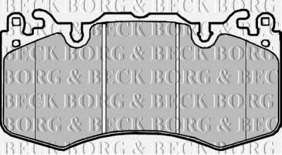BORG & BECK bbp2216 -  Комплект тормозных колодок, дисковый тормоз